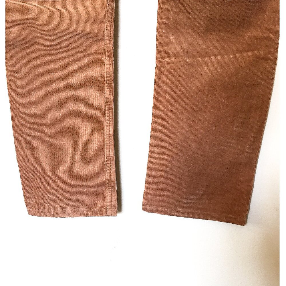 Club Monaco Pants Mens 30x32 Brown Chino Corduroy Button Fly Straight Leg - Picture 8 of 9